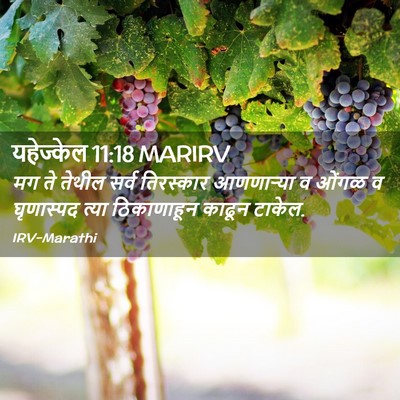 Picture 02 - यहेज्केल 11:18 MARIRV - मग ते तेथील सर्व - Bible Verse Picture