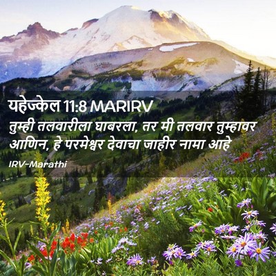 Picture 02 - यहेज्केल 11:8 MARIRV - तुम्ही तलवारीला - Bible Verse Picture