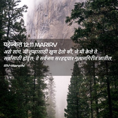 Picture 02 - यहेज्केल 12:11 MARIRV - असे सांग, मी - Bible Verse Picture