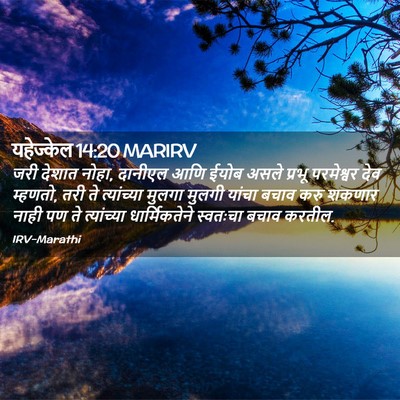 Picture 02 - यहेज्केल 14:20 MARIRV - जरी देशात नोहा, - Bible Verse Picture