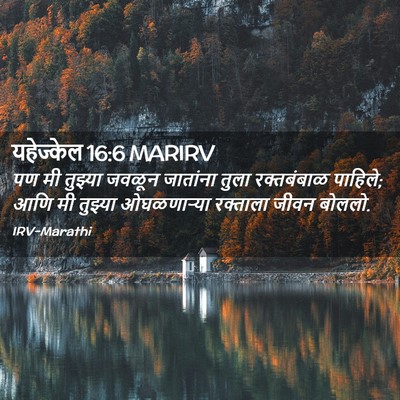 Picture 02 - यहेज्केल 16:6 MARIRV - पण मी तुझ्या जवळून - Bible Verse Picture