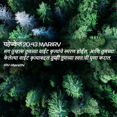 Picture 02 - यहेज्केल 20:43 MARIRV - मग तुम्हास - Bible Verse Picture