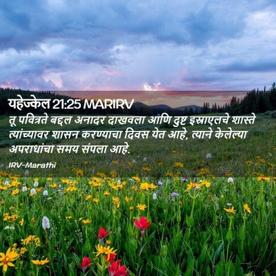 Picture 02 - यहेज्केल 21:25 MARIRV - तू पवित्रते बद्दल - Bible Verse Picture