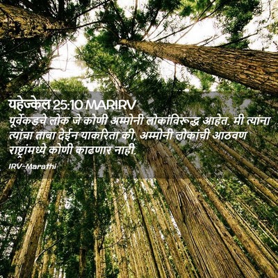 Picture 02 - यहेज्केल 25:10 MARIRV - पूर्वेकडचे लोक जे - Bible Verse Picture