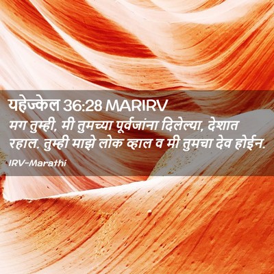 Picture 02 - यहेज्केल 36:28 MARIRV - मग तुम्ही, मी - Bible Verse Picture