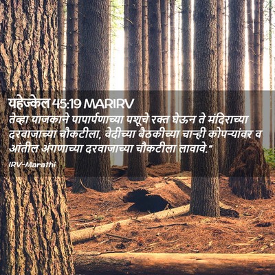 Picture 02 - यहेज्केल 45:19 MARIRV - तेव्हा याजकाने - Bible Verse Picture