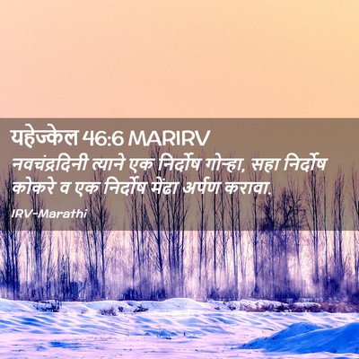 Picture 02 - यहेज्केल 46:6 MARIRV - नवचंद्रदिनी - Bible Verse Picture