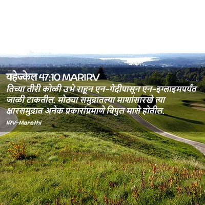 Picture 02 - यहेज्केल 47:10 MARIRV - तिच्या तीरी कोळी - Bible Verse Picture