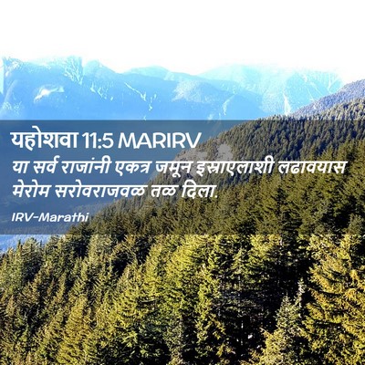 Picture 02 - यहोशवा 11:5 MARIRV - या सर्व राजांनी - Bible Verse Picture