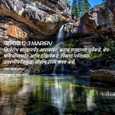Picture 02 - यहोशवा 12:3 MARIRV - किन्नेरोथ - Bible Verse Picture