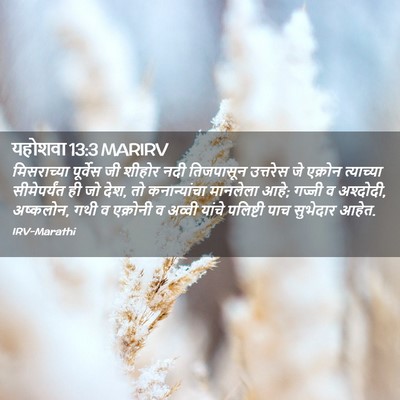 Picture 02 - यहोशवा 13:3 MARIRV - मिसराच्या पूर्वेस - Bible Verse Picture