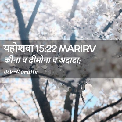 Picture 02 - यहोशवा 15:22 MARIRV - कीना व दीमोना व - Bible Verse Picture