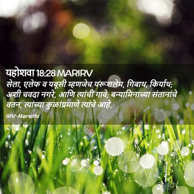 Picture 02 - यहोशवा 18:28 MARIRV - सेला, एलेफ व यबूसी - Bible Verse Picture