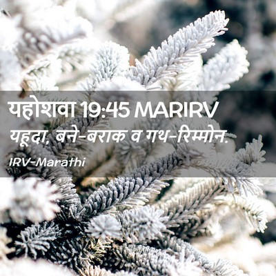 Picture 02 - यहोशवा 19:45 MARIRV - यहूदा, बने-बराक व - Bible Verse Picture