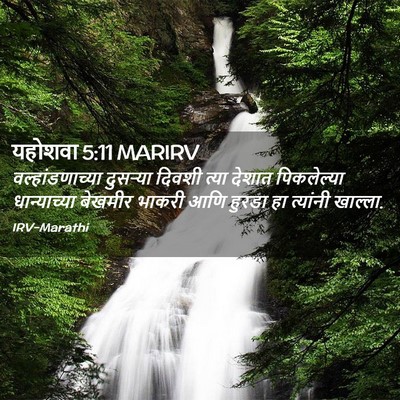 Picture 02 - यहोशवा 5:11 MARIRV - वल्हांडणाच्या - Bible Verse Picture