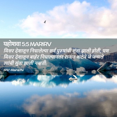 Picture 02 - यहोशवा 5:5 MARIRV - मिसर देशातून - Bible Verse Picture