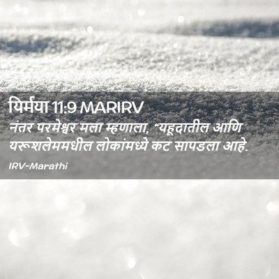 Picture 02 - यिर्मया 11:9 MARIRV - नंतर परमेश्वर मला - Bible Verse Picture
