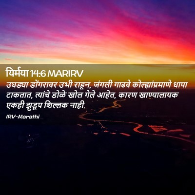 Picture 02 - यिर्मया 14:6 MARIRV - उघड्या डोंगरावर - Bible Verse Picture