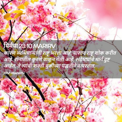 Picture 02 - यिर्मया 23:10 MARIRV - कारण - Bible Verse Picture