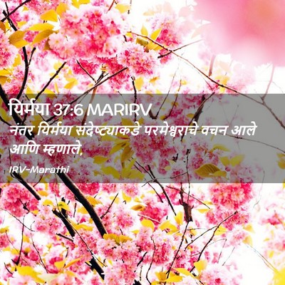 Picture 02 - यिर्मया 37:6 MARIRV - नंतर यिर्मया - Bible Verse Picture