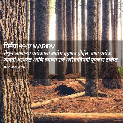 Picture 02 - यिर्मया 49:17 MARIRV - तेथून जाणाऱ्या - Bible Verse Picture