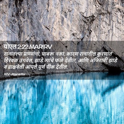 Picture 02 - योएल 2:22 MARIRV - रानातल्या - Bible Verse Picture