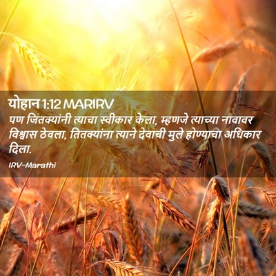 Picture 02 - योहान 1:12 MARIRV - पण जितक्यांनी - Bible Verse Picture