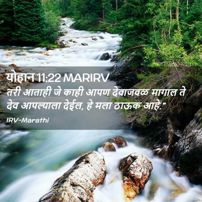 Picture 02 - योहान 11:22 MARIRV - तरी आताही जे काही - Bible Verse Picture