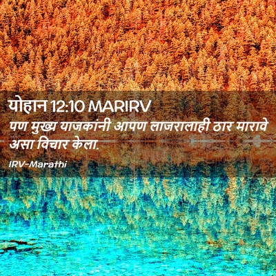 Picture 02 - योहान 12:10 MARIRV - पण मुख्य याजकांनी - Bible Verse Picture