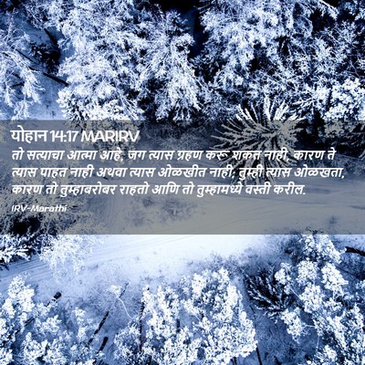 Picture 02 - योहान 14:17 MARIRV - तो सत्याचा आत्मा - Bible Verse Picture