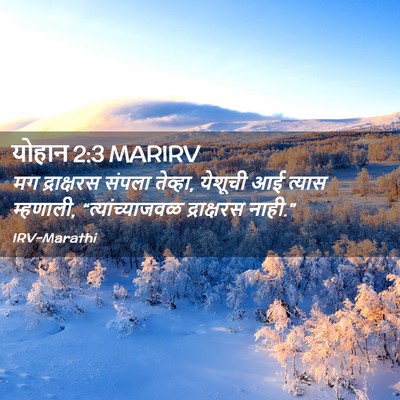 Picture 02 - योहान 2:3 MARIRV - मग द्राक्षरस - Bible Verse Picture