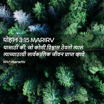 Picture 02 - योहान 3:15 MARIRV - यासाठी की, जो कोणी - Bible Verse Picture