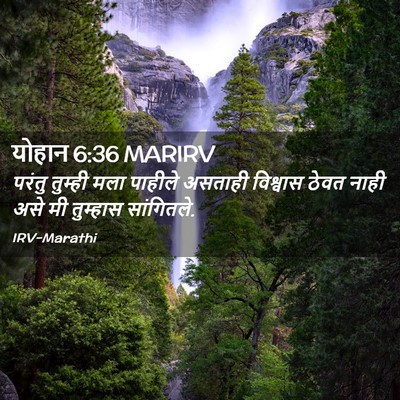 Picture 02 - योहान 6:36 MARIRV - परंतु तुम्ही मला - Bible Verse Picture