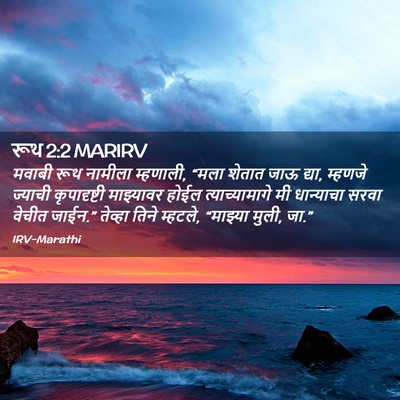 Picture 02 - रूथ 2:2 MARIRV - मवाबी रूथ नामीला - Bible Verse Picture