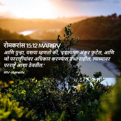 Picture 02 - रोमकरांस 15:12 MARIRV - आणि पुन्हा, यशया - Bible Verse Picture