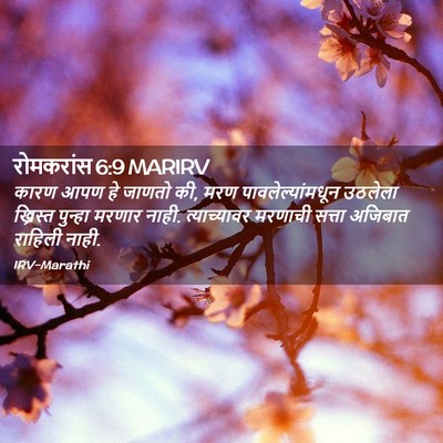 Picture 02 - रोमकरांस 6:9 MARIRV - कारण आपण हे जाणतो - Bible Verse Picture