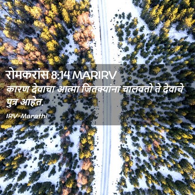 Picture 02 - रोमकरांस 8:14 MARIRV - कारण देवाचा आत्मा - Bible Verse Picture