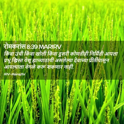 Picture 02 - रोमकरांस 8:39 MARIRV - किंवा उंची किंवा - Bible Verse Picture