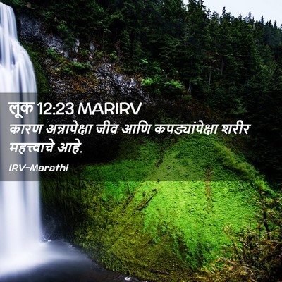 Picture 02 - लूक 12:23 MARIRV - कारण अन्नापेक्षा - Bible Verse Picture