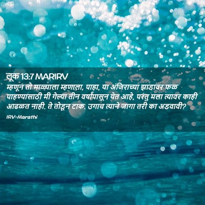 Picture 02 - लूक 13:7 MARIRV - म्हणून तो - Bible Verse Picture