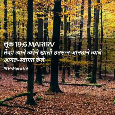 Picture 02 - लूक 19:6 MARIRV - तेव्हा त्याने - Bible Verse Picture