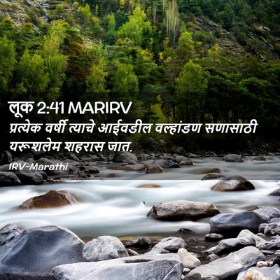 Picture 02 - लूक 2:41 MARIRV - प्रत्येक वर्षी - Bible Verse Picture