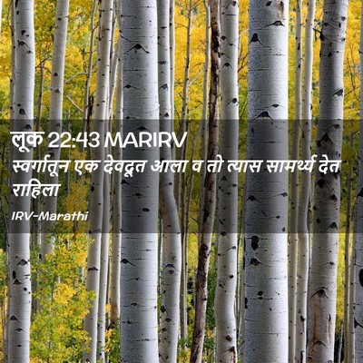 Picture 02 - लूक 22:43 MARIRV - स्वर्गातून एक - Bible Verse Picture