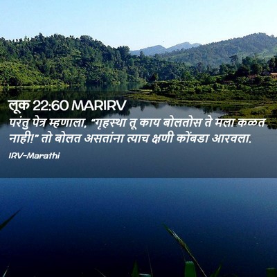 Picture 02 - लूक 22:60 MARIRV - परंतु पेत्र - Bible Verse Picture