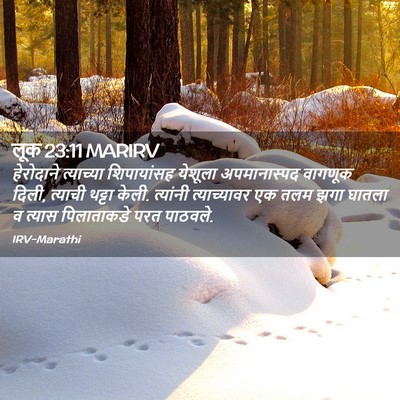 Picture 02 - लूक 23:11 MARIRV - हेरोदाने त्याच्या - Bible Verse Picture