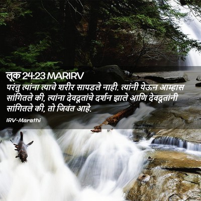 Picture 02 - लूक 24:23 MARIRV - परंतु त्यांना - Bible Verse Picture