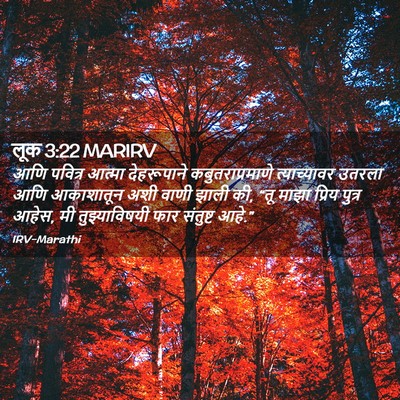 Picture 02 - लूक 3:22 MARIRV - आणि पवित्र आत्मा - Bible Verse Picture