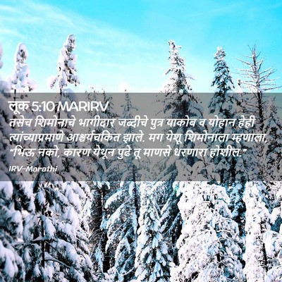 Picture 02 - लूक 5:10 MARIRV - तसेच शिमोनाचे - Bible Verse Picture