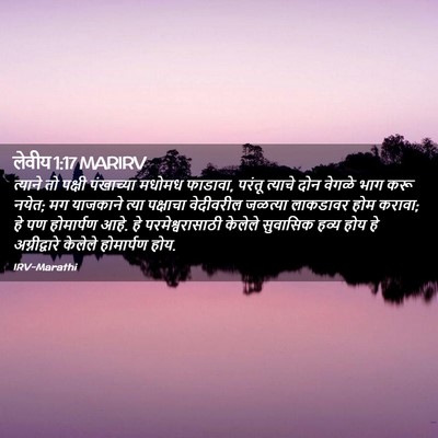 Picture 02 - लेवीय 1:17 MARIRV - त्याने तो पक्षी - Bible Verse Picture