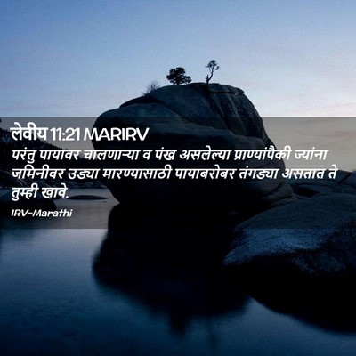 Picture 02 - लेवीय 11:21 MARIRV - परंतु पायावर - Bible Verse Picture